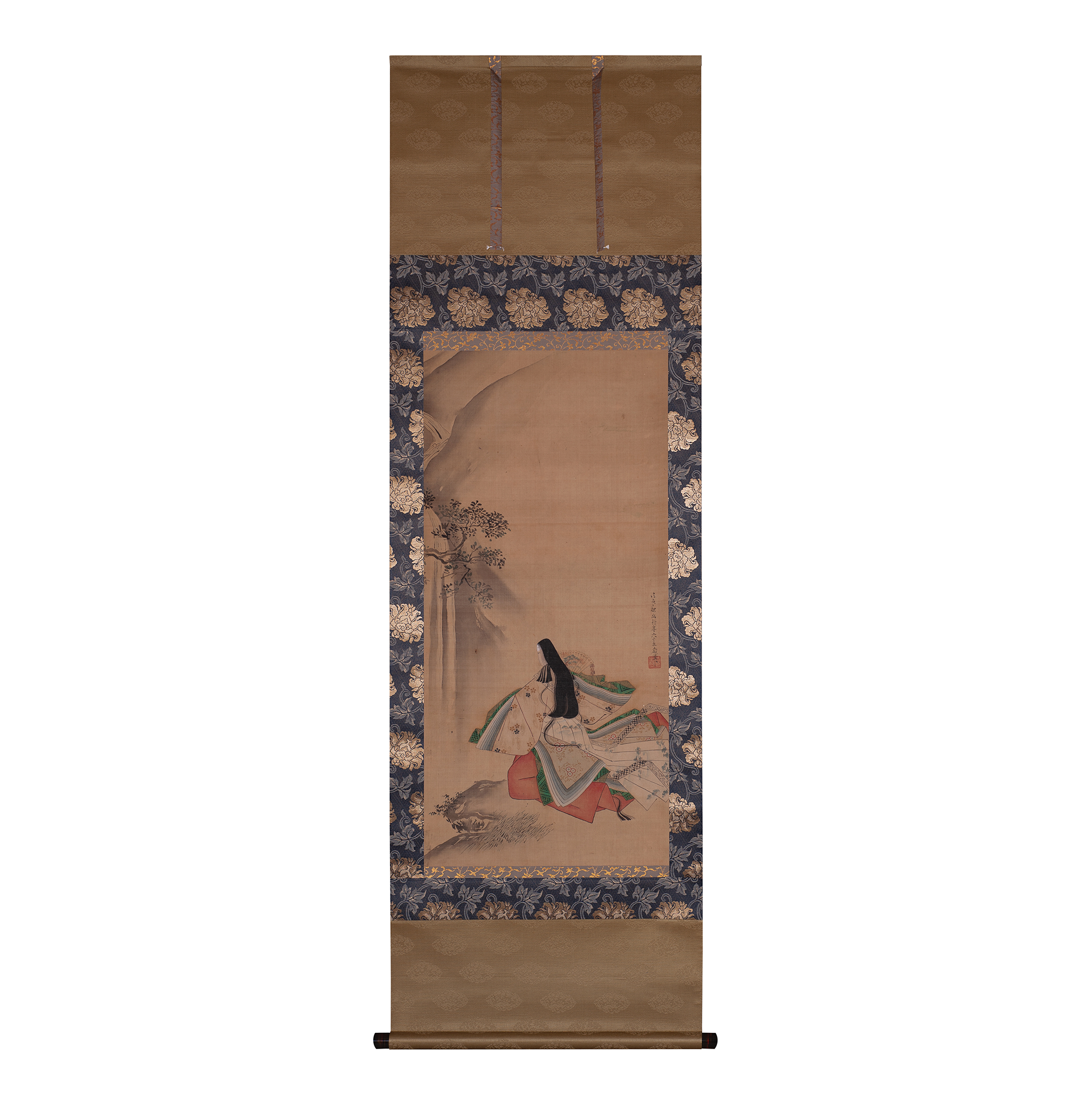 The Girl at the Waterfall Scroll